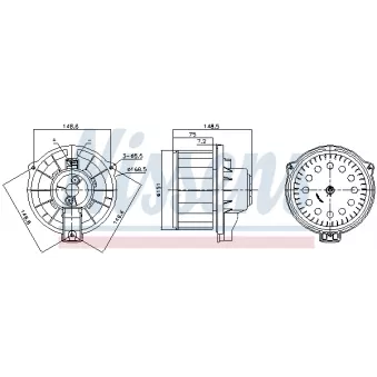 Pulseur d'air habitacle NISSENS 87620