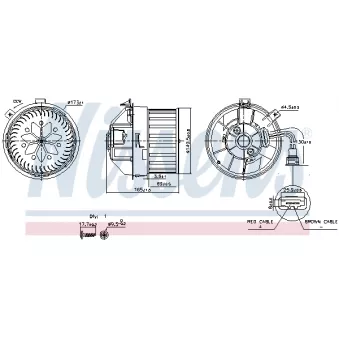 Pulseur d'air habitacle NISSENS 87628