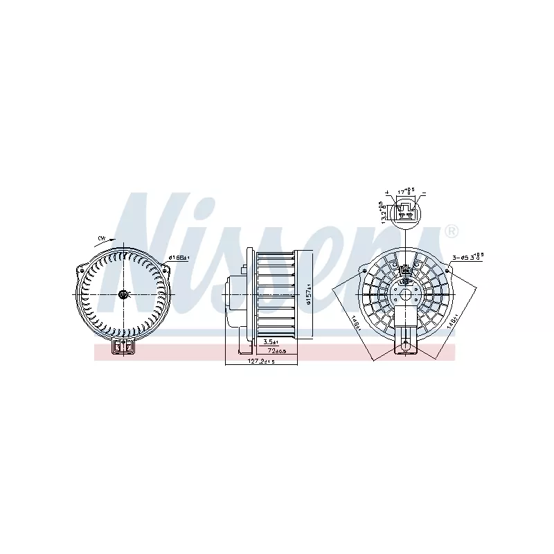 Pulseur d'air habitacle NISSENS 87631