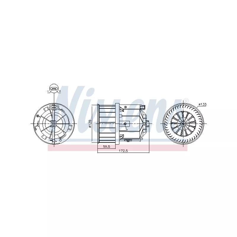 Pulseur d'air habitacle NISSENS 87632