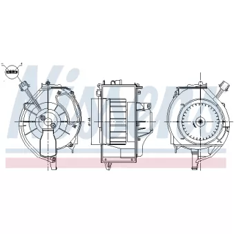 Pulseur d'air habitacle NISSENS 87669