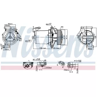 Compresseur, climatisation NISSENS 890172