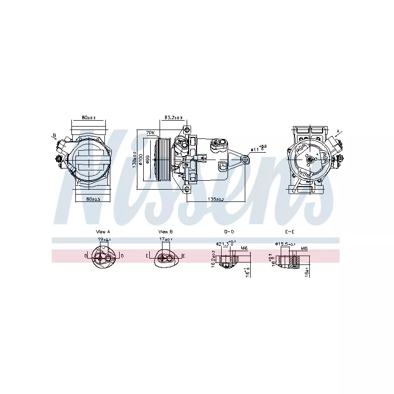 Compresseur, climatisation NISSENS 890980