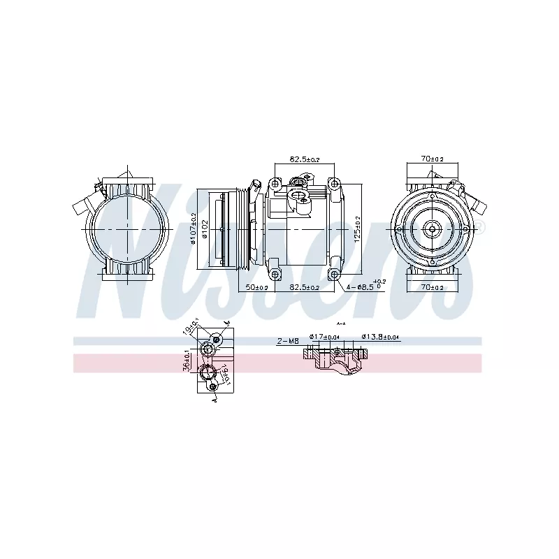 Compresseur, climatisation NISSENS 891011