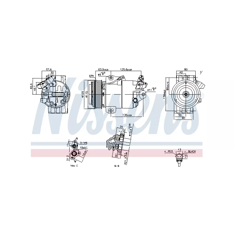 Compresseur, climatisation NISSENS 891012