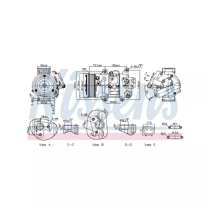 Compresseur, climatisation NISSENS 891069