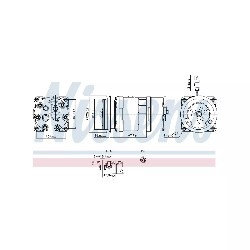 Compresseur, climatisation NISSENS 891098