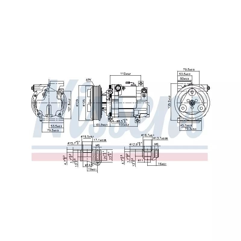 Compresseur, climatisation NISSENS 89549