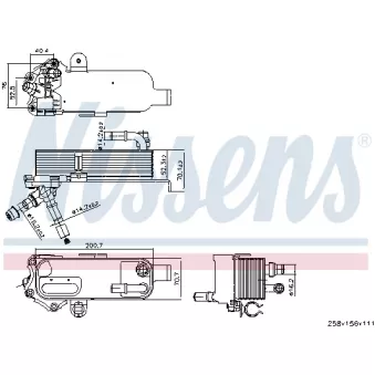 Radiateur d'huile NISSENS 91298