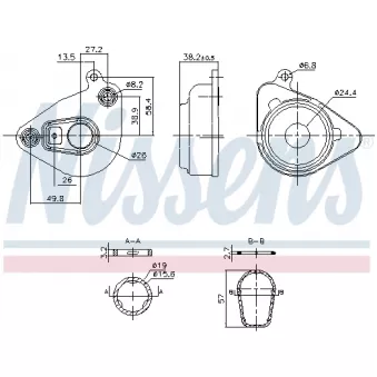 Radiateur d'huile NISSENS 91362