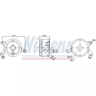 Radiateur d'huile NISSENS 91365