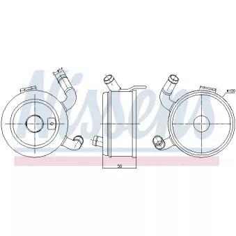 Radiateur d'huile NISSENS 91371