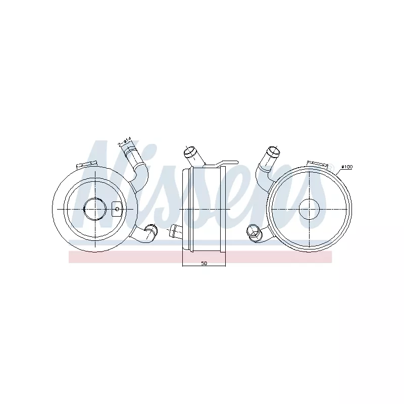 Radiateur d'huile NISSENS 91371