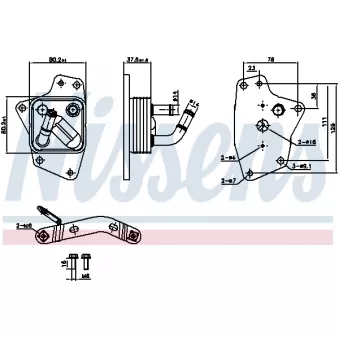 Radiateur d'huile NISSENS 91444