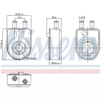 Radiateur d'huile NISSENS 91448
