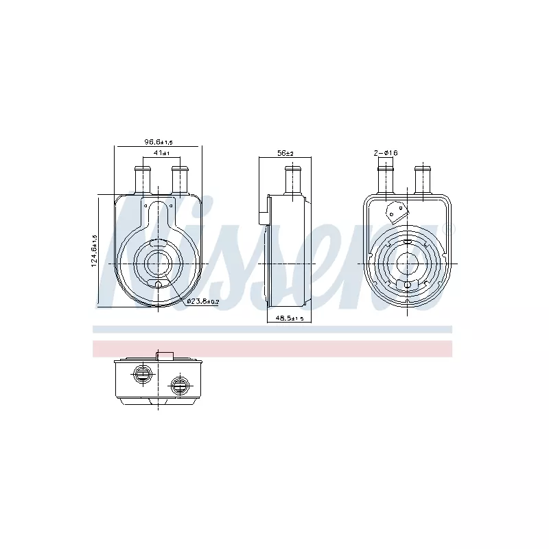 Radiateur d'huile NISSENS 91448
