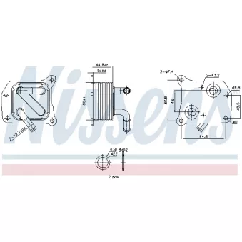 Radiateur d'huile NISSENS 91519