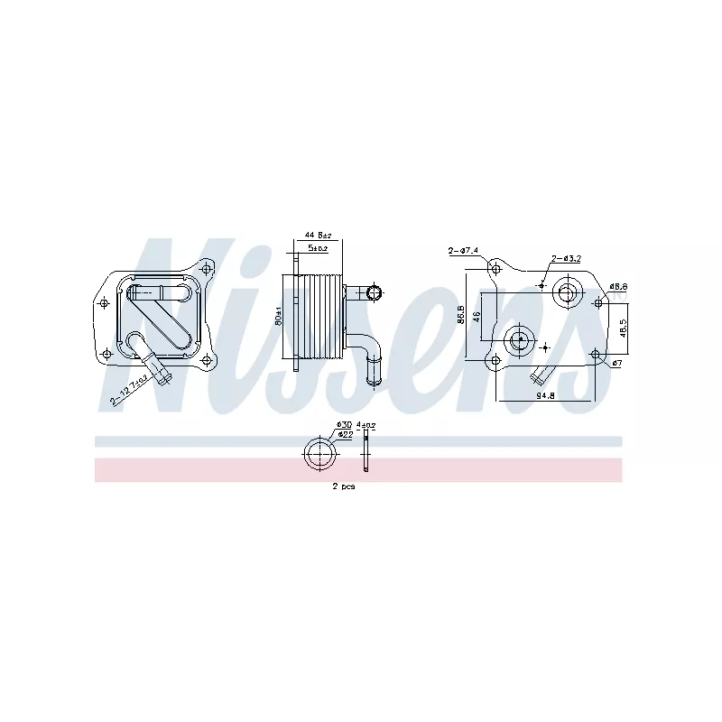 Radiateur d'huile NISSENS 91519