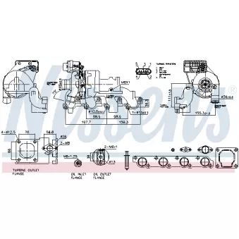Turbocompresseur, suralimentation NISSENS 93123