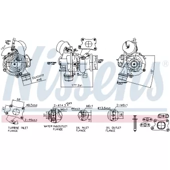Turbocompresseur, suralimentation NISSENS 93276