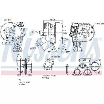 Turbocompresseur, suralimentation NISSENS 93329