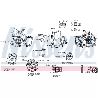 Turbocompresseur, suralimentation NISSENS