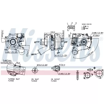 Turbocompresseur, suralimentation NISSENS 93534