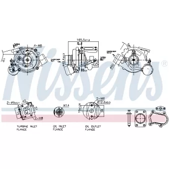 Turbocompresseur, suralimentation NISSENS 93611