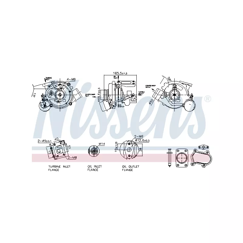 Turbocompresseur, suralimentation NISSENS 93611