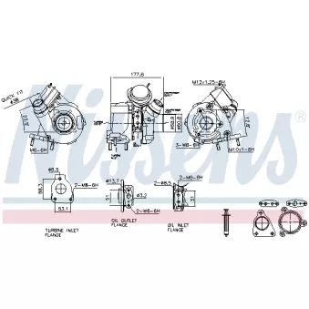 Turbocompresseur, suralimentation NISSENS 93627