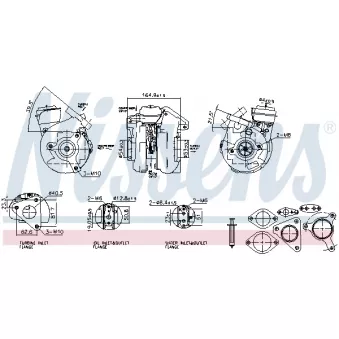 Turbocompresseur, suralimentation NISSENS 93779