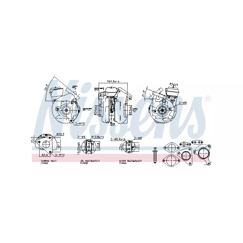 Turbocompresseur, suralimentation NISSENS 93779