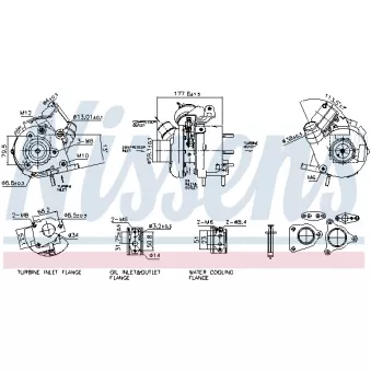 Turbocompresseur, suralimentation NISSENS 93796