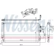 Condenseur, climatisation NISSENS 940590 - Visuel 3