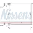 Condenseur, climatisation NISSENS 940703 - Visuel 3