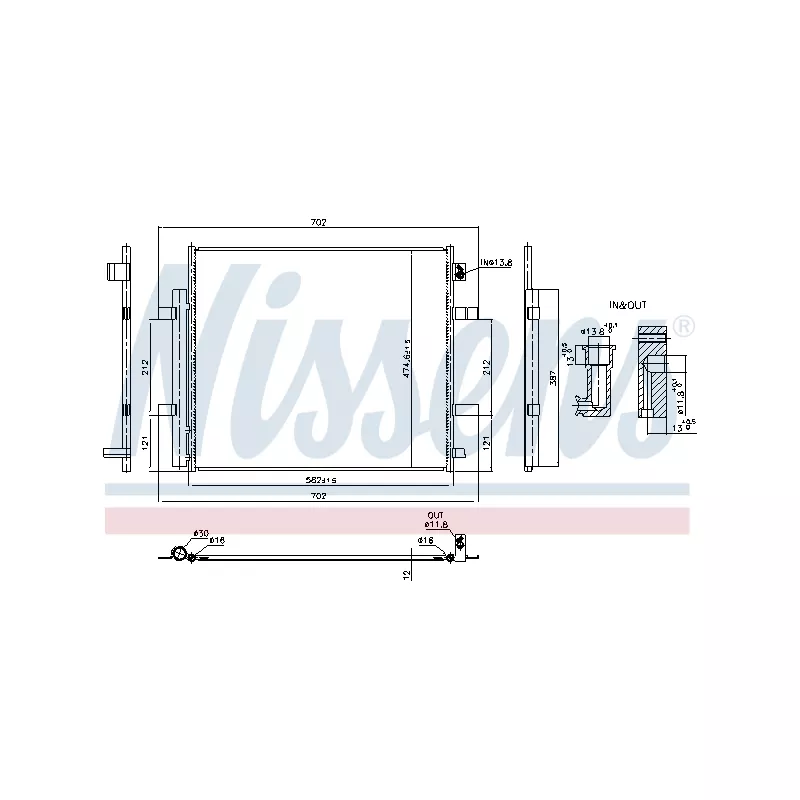 Condenseur, climatisation NISSENS 940893