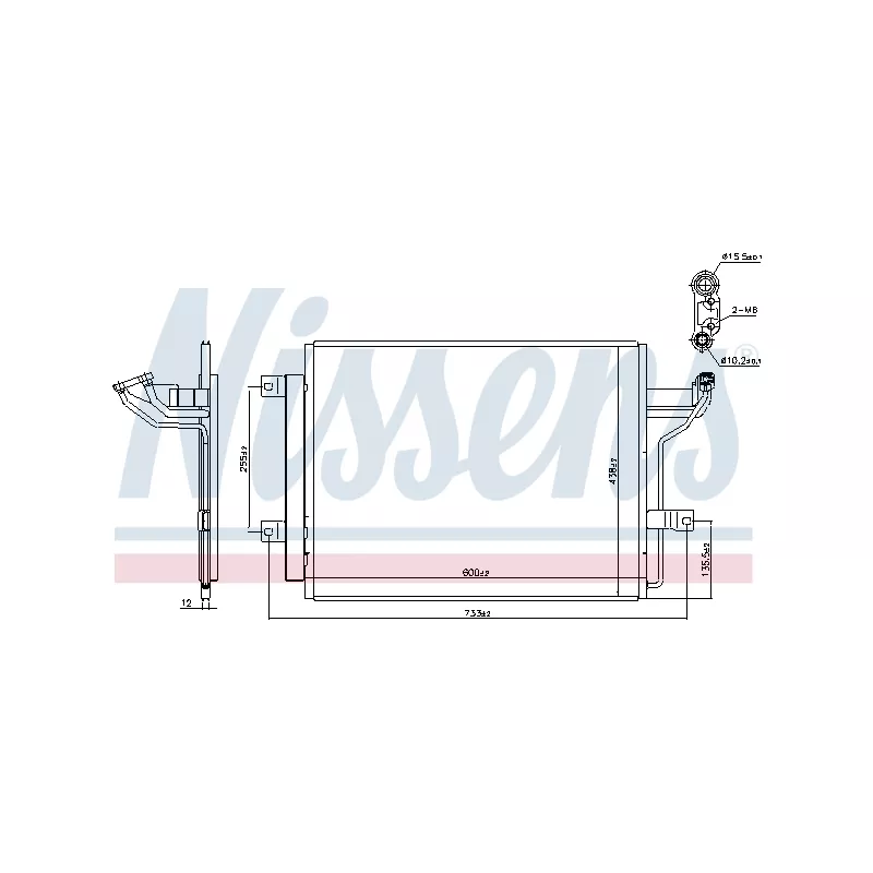 Condenseur, climatisation NISSENS 940909