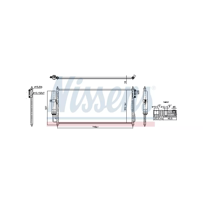 Condenseur, climatisation NISSENS 940911