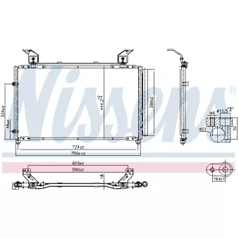Condenseur, climatisation NISSENS