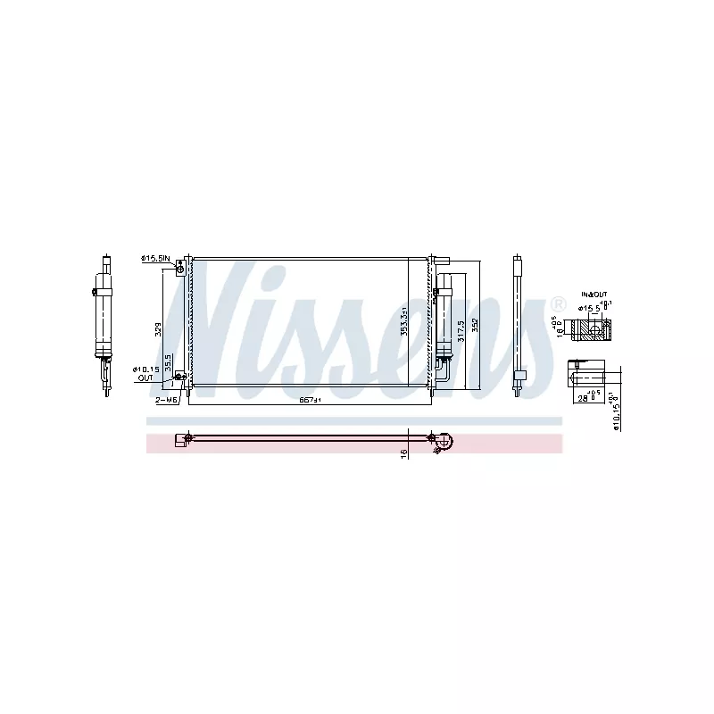 Condenseur, climatisation NISSENS 940926
