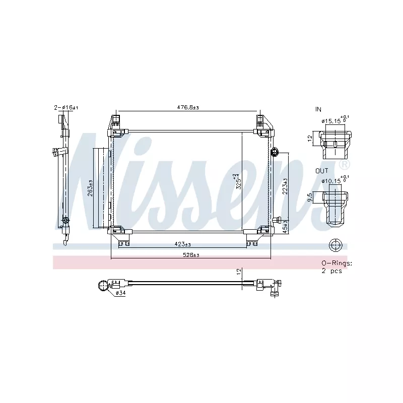 Condenseur, climatisation NISSENS 940943