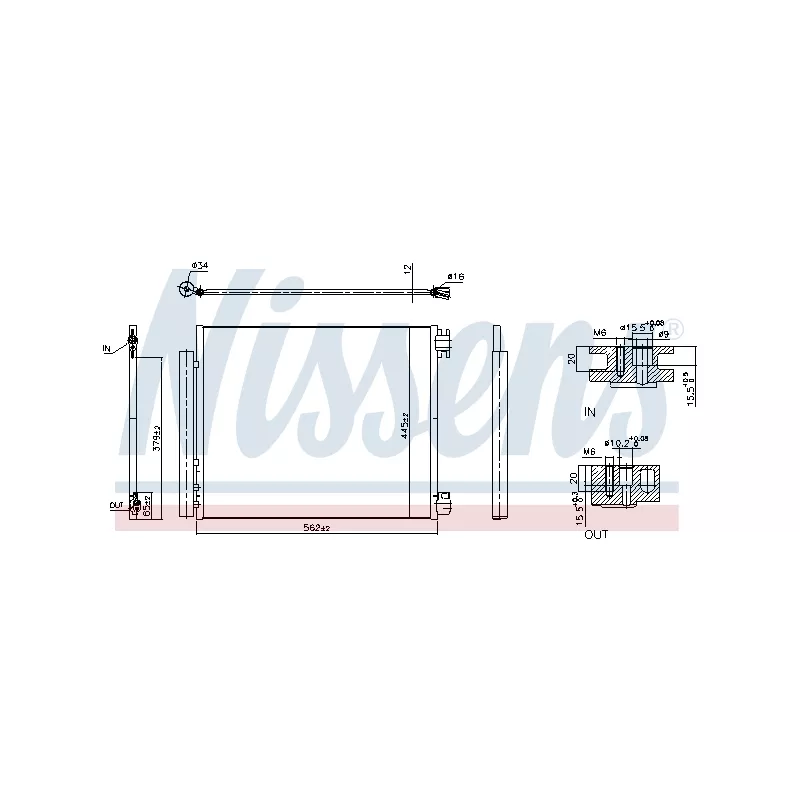Condenseur, climatisation NISSENS 940949