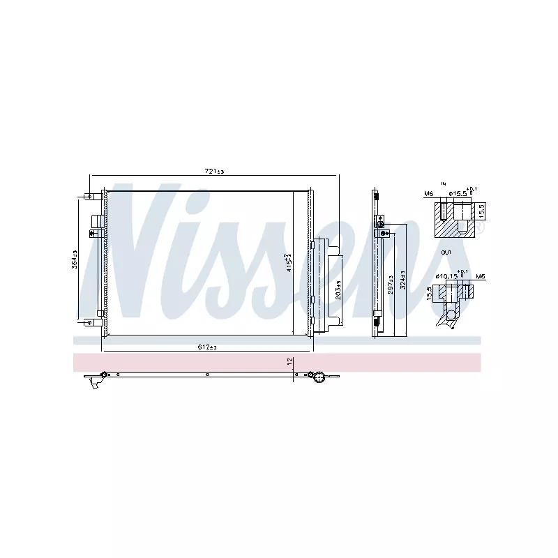 Condenseur, climatisation NISSENS 940955