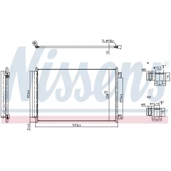 Condenseur, climatisation NISSENS 940969