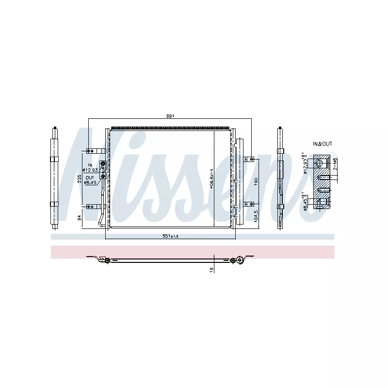 Condenseur, climatisation NISSENS 940985