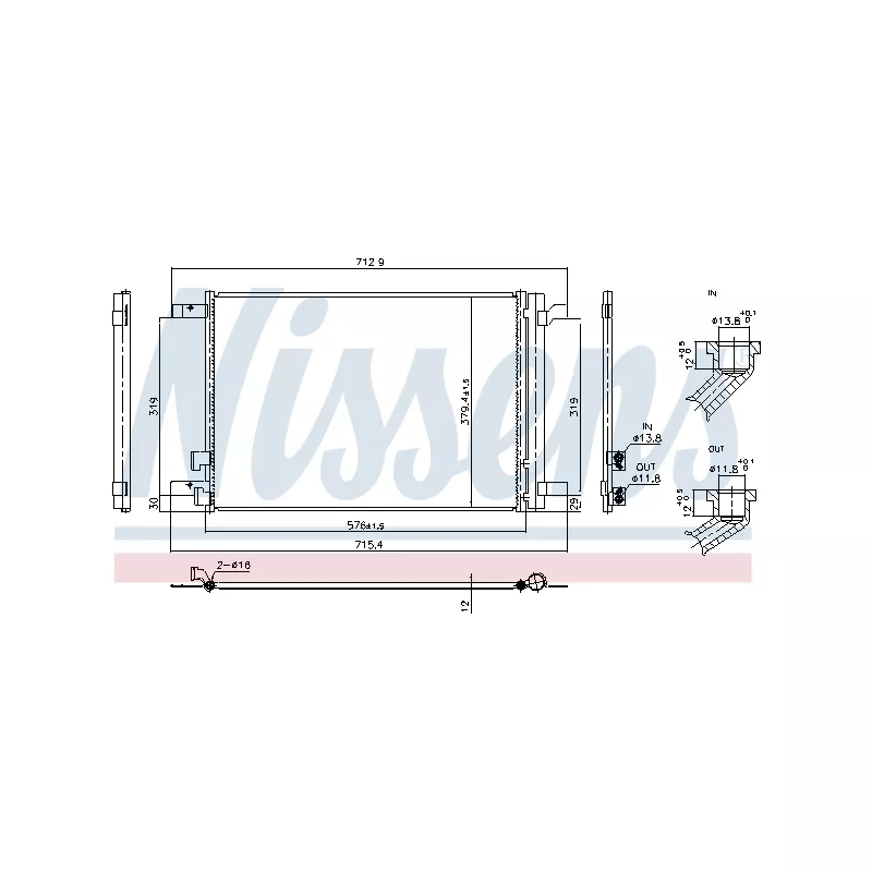 Condenseur, climatisation NISSENS 940986