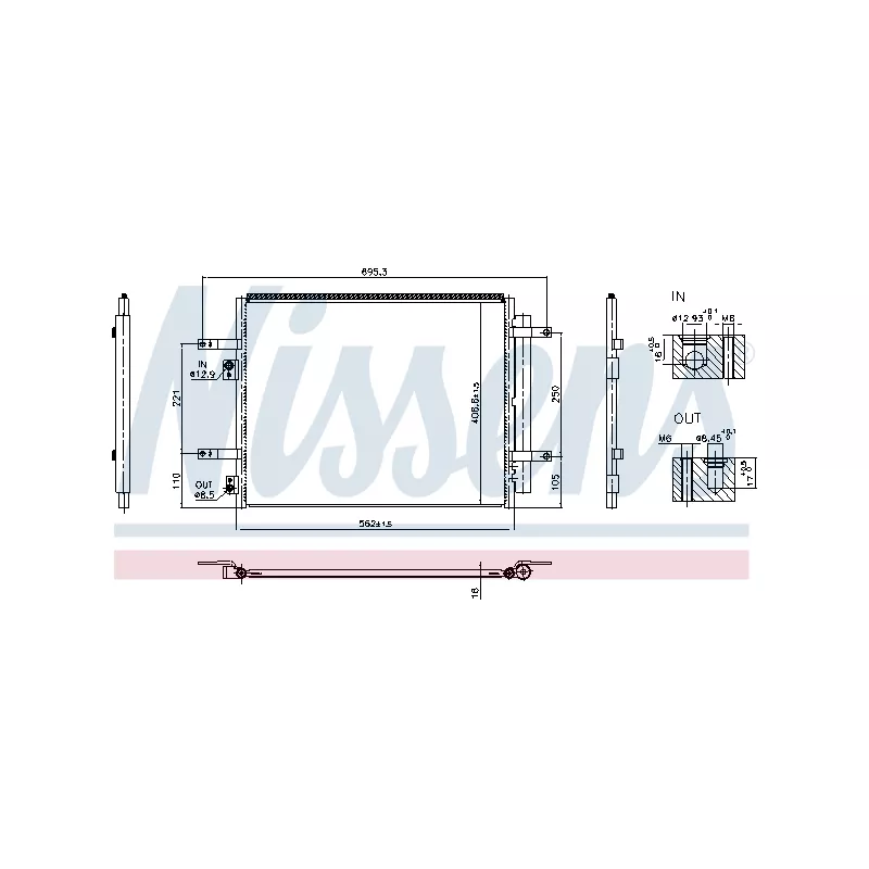 Condenseur, climatisation NISSENS 941004