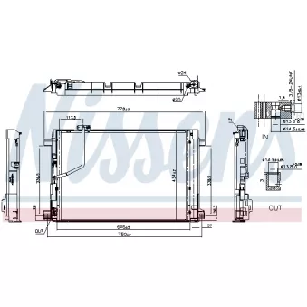 Condenseur, climatisation NISSENS 941293