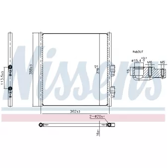 Condenseur, climatisation NISSENS 941308