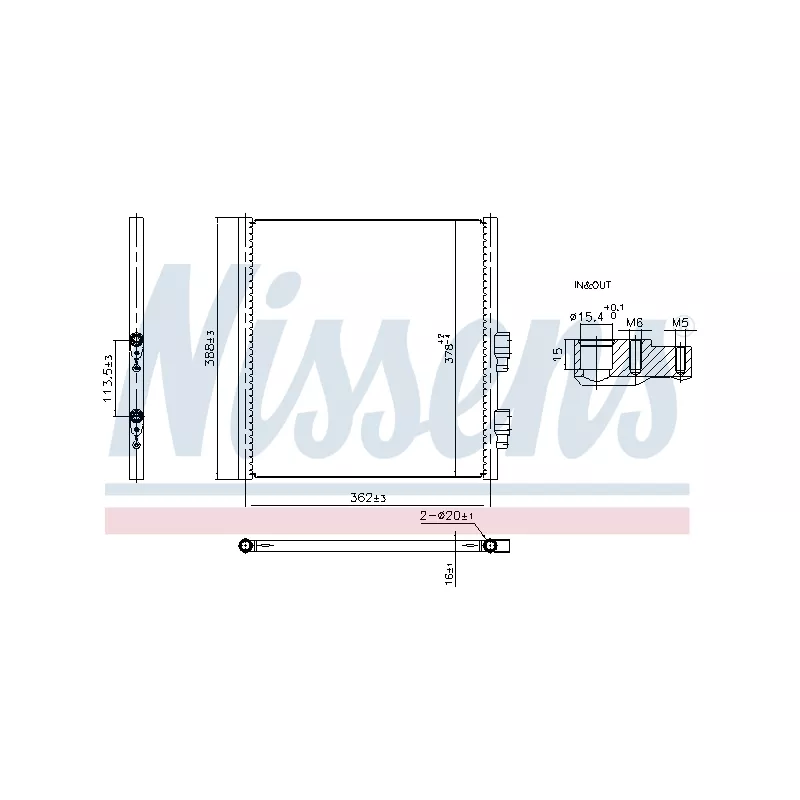 Condenseur, climatisation NISSENS 941308